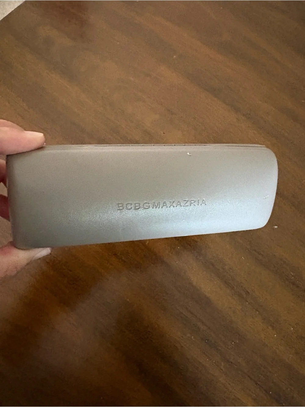 BCBGMaxAzria Taupe Hard Eyeglasses Case